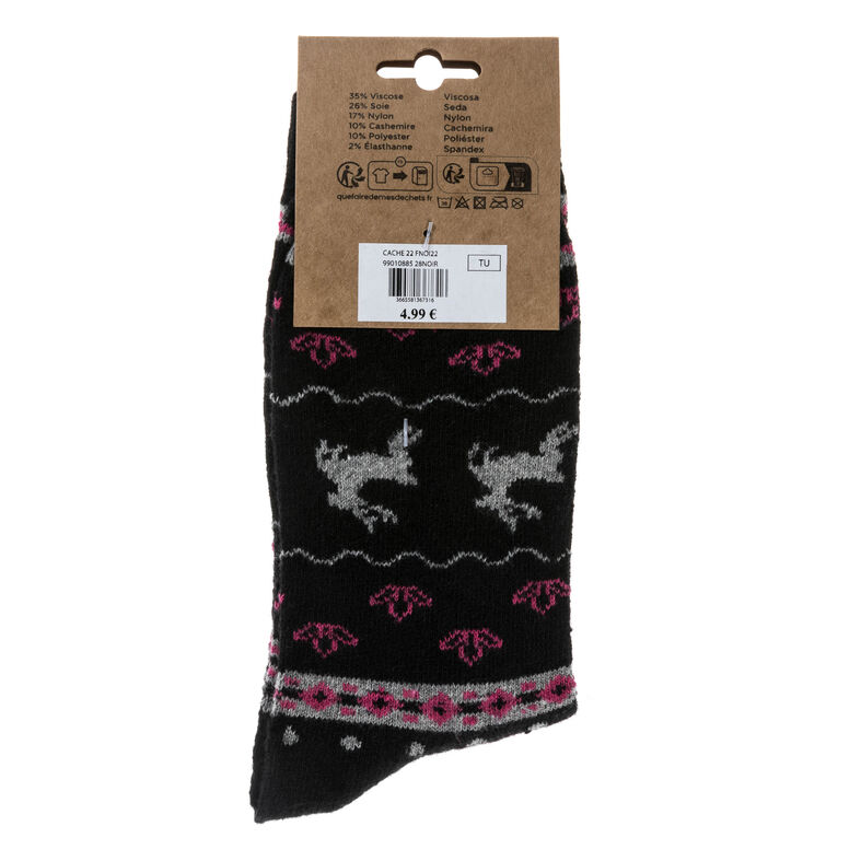 Calcetines y medias negras para mujer
