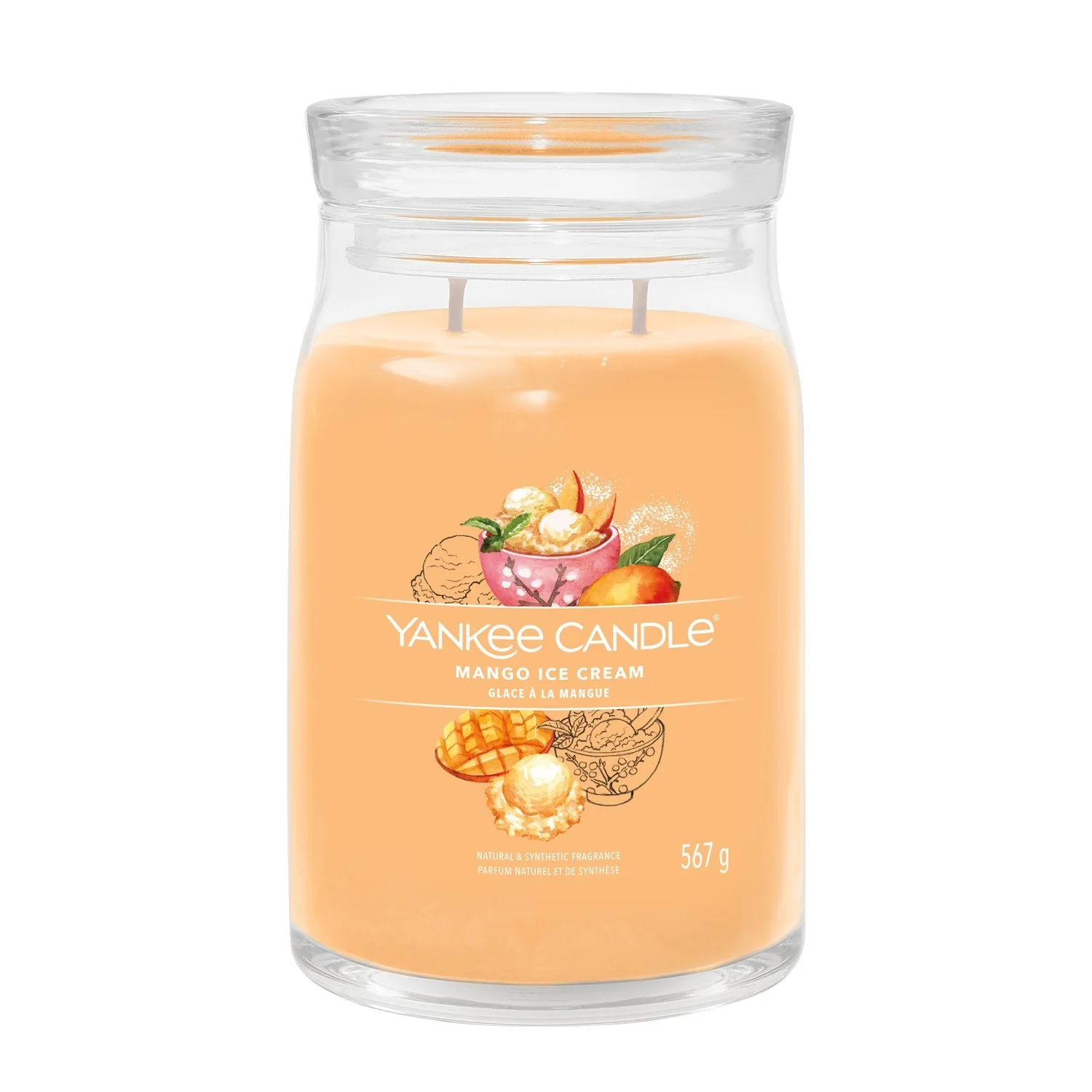 Signature Jar Candles Mango Ice Cream - Candela Profumata