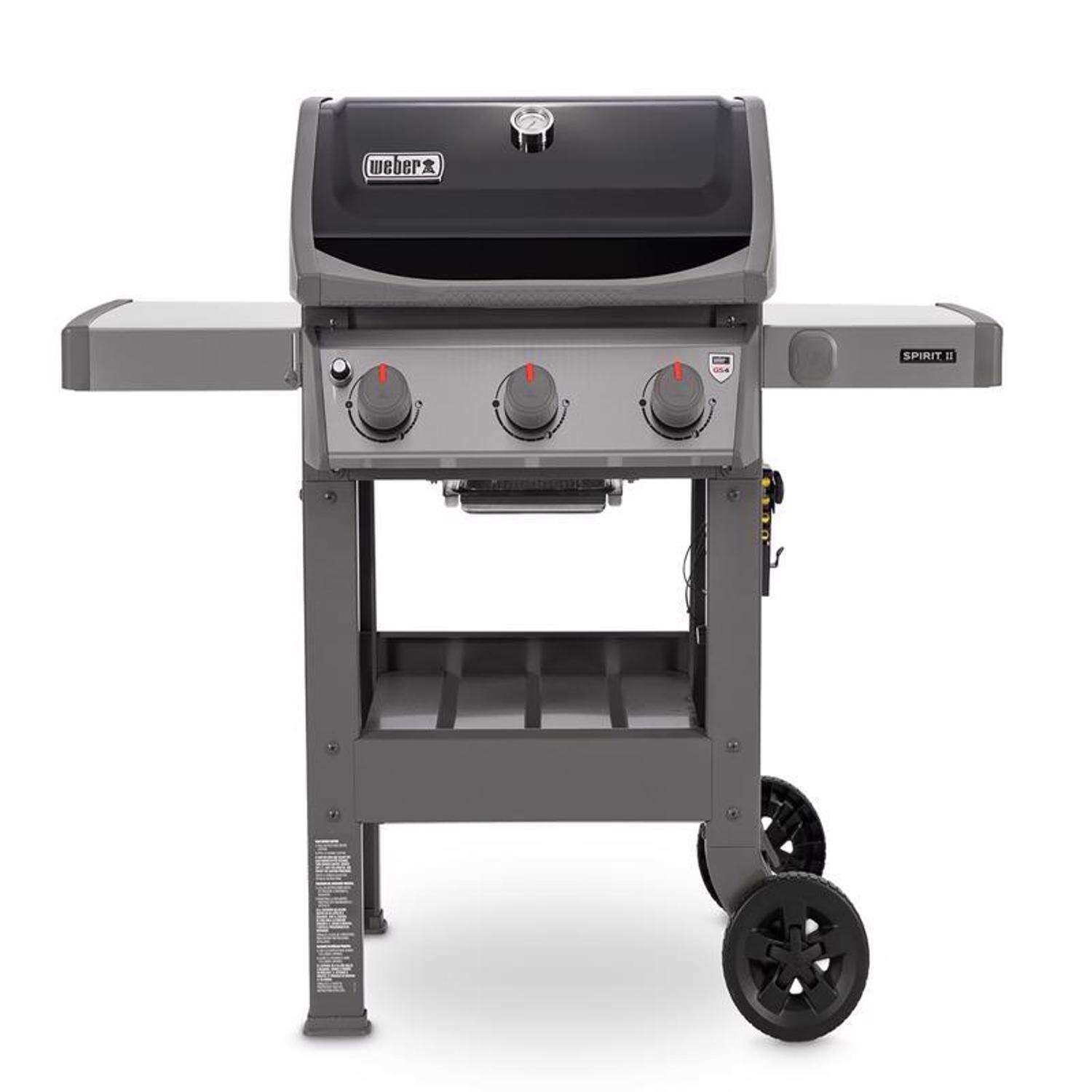 Weber Spirit II E-310 3 polttimen nestekaasugrilli musta