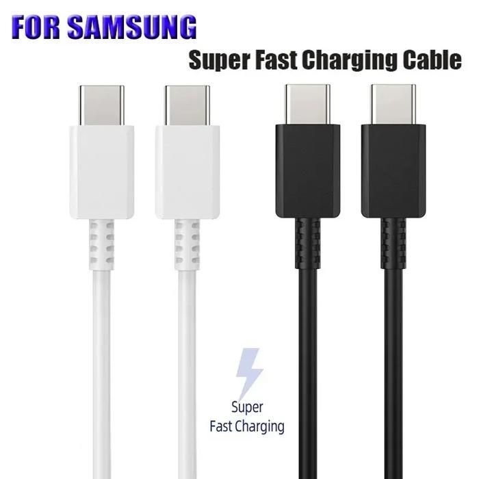 Chargeur Samsung Original 45W Super Rapide, Adaptateur Secteur USB-C Certifié UE pour Galaxy Z Flip 5/4/3, S24 S23 S22 S21