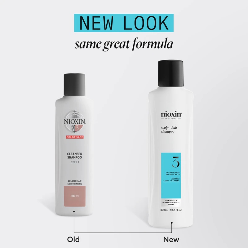 „Nioxin System 3 Scalp + Hair“ šampūnas yra valomasis šampūnas retėjantiems, dažytiems plaukams.