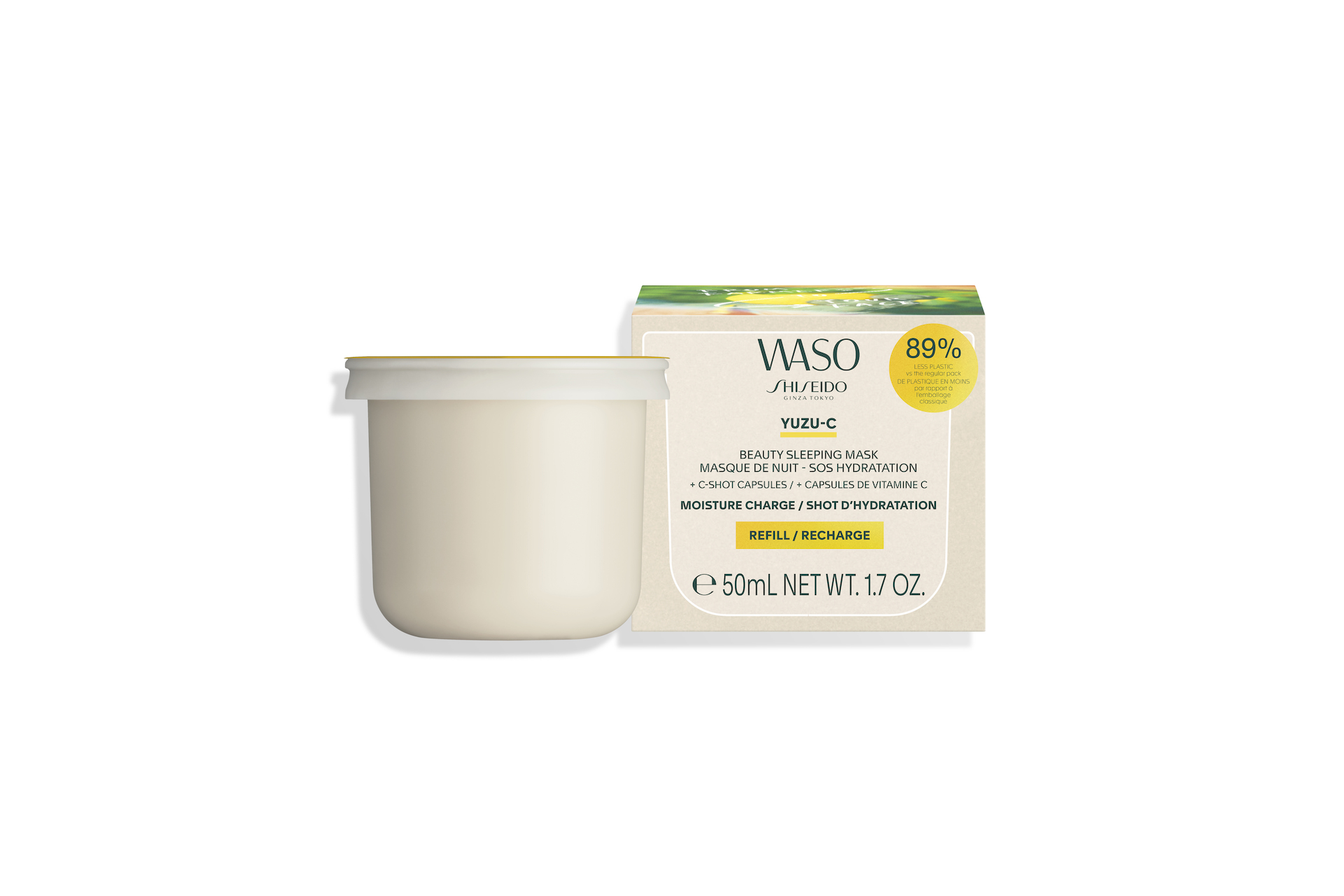 WASO Yuzu-C Beauty Μάσκα Ύπνου Ανταλλακτικό 50 ml - Shiseido