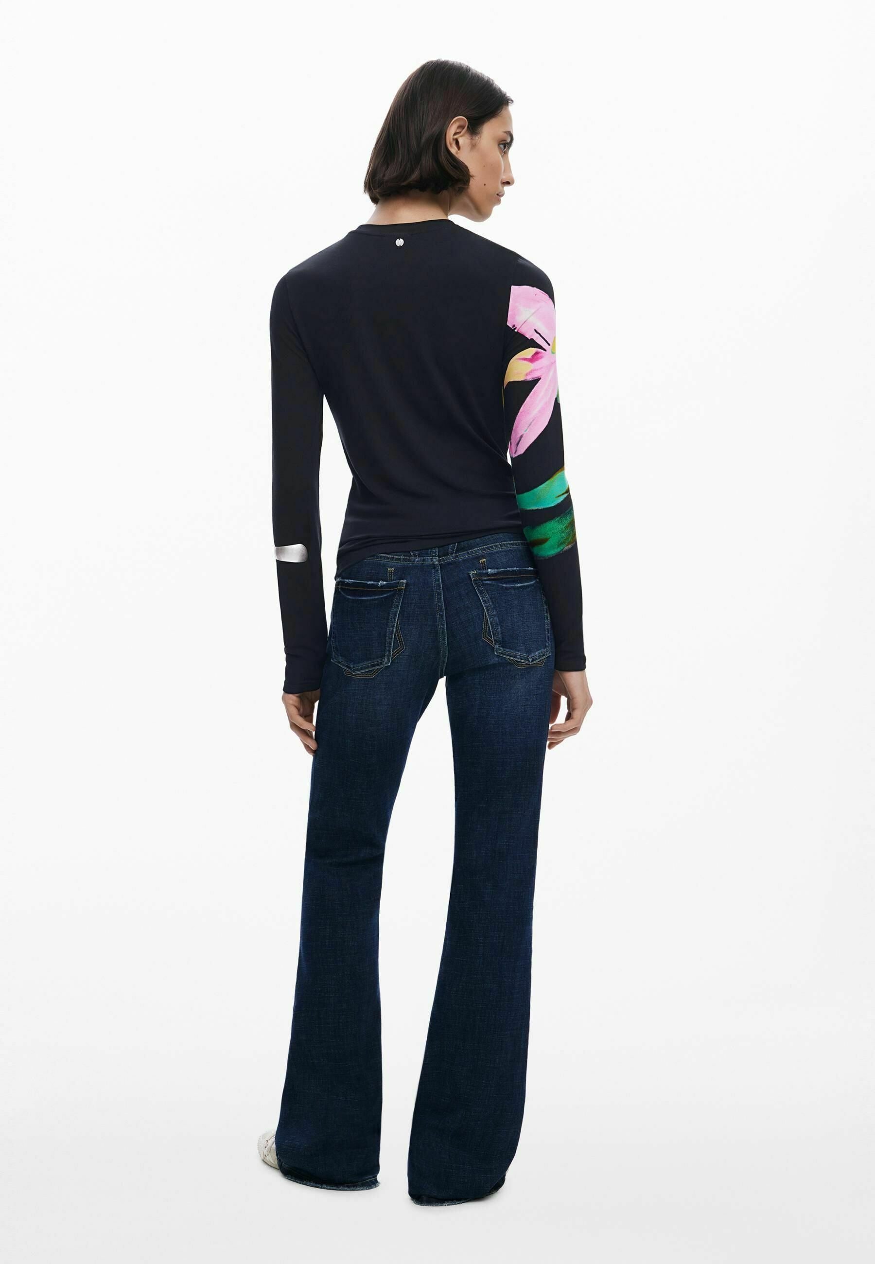 Desigual FLORAL - Haut à manches longues - noir