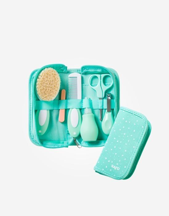 Trousse de toilette pour bébé 10pcs Menthe