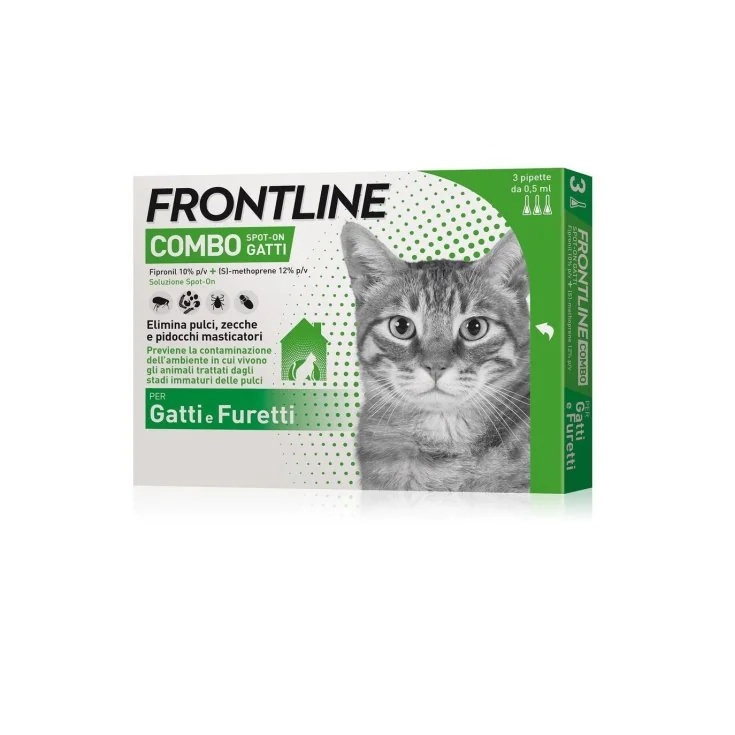 FRONTLINE Combo Frontline pour chats 3 x 0,50 ml