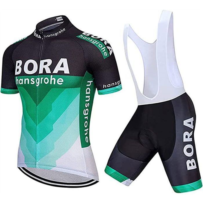 Men's Cycling Set – Short Sleeve Jersey + Shorts with Built-in Padding (C3)