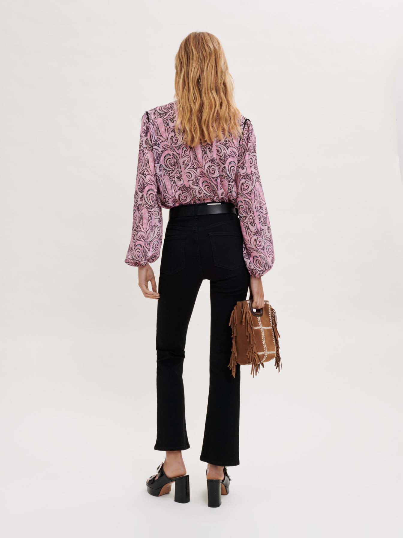 Luchtige blouse met paisleyprint - Paisley rose