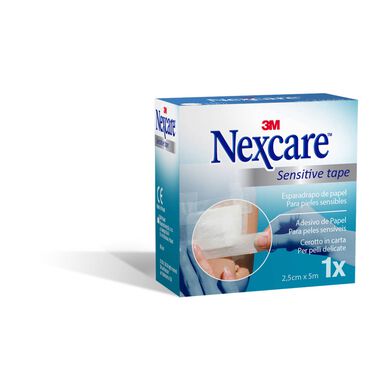 Nexcare Adhesivo de Papel Blanco 2,5 cm Sensitive Tape 1 un 1 un