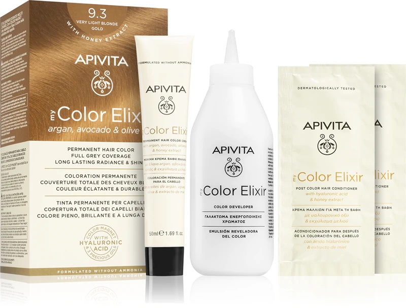 „Apivita My Color Elixir“ plaukų dažai be amoniako