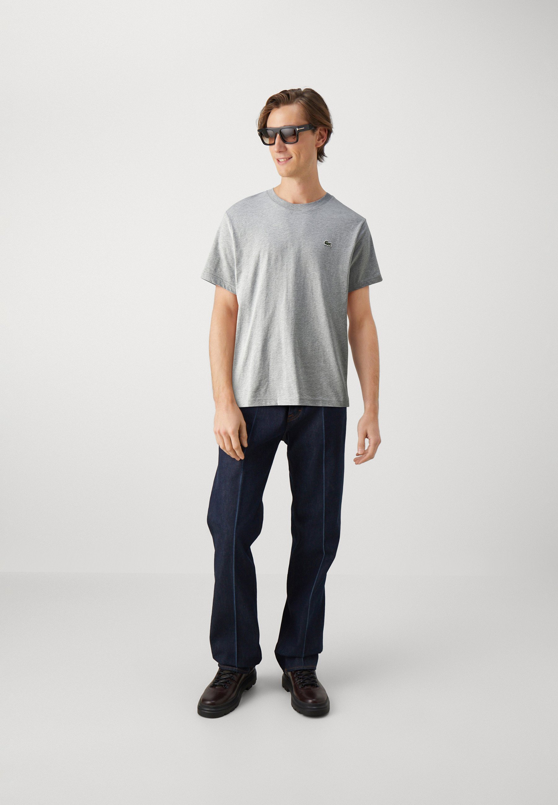 T-shirt Lacoste Basic - coloris argent