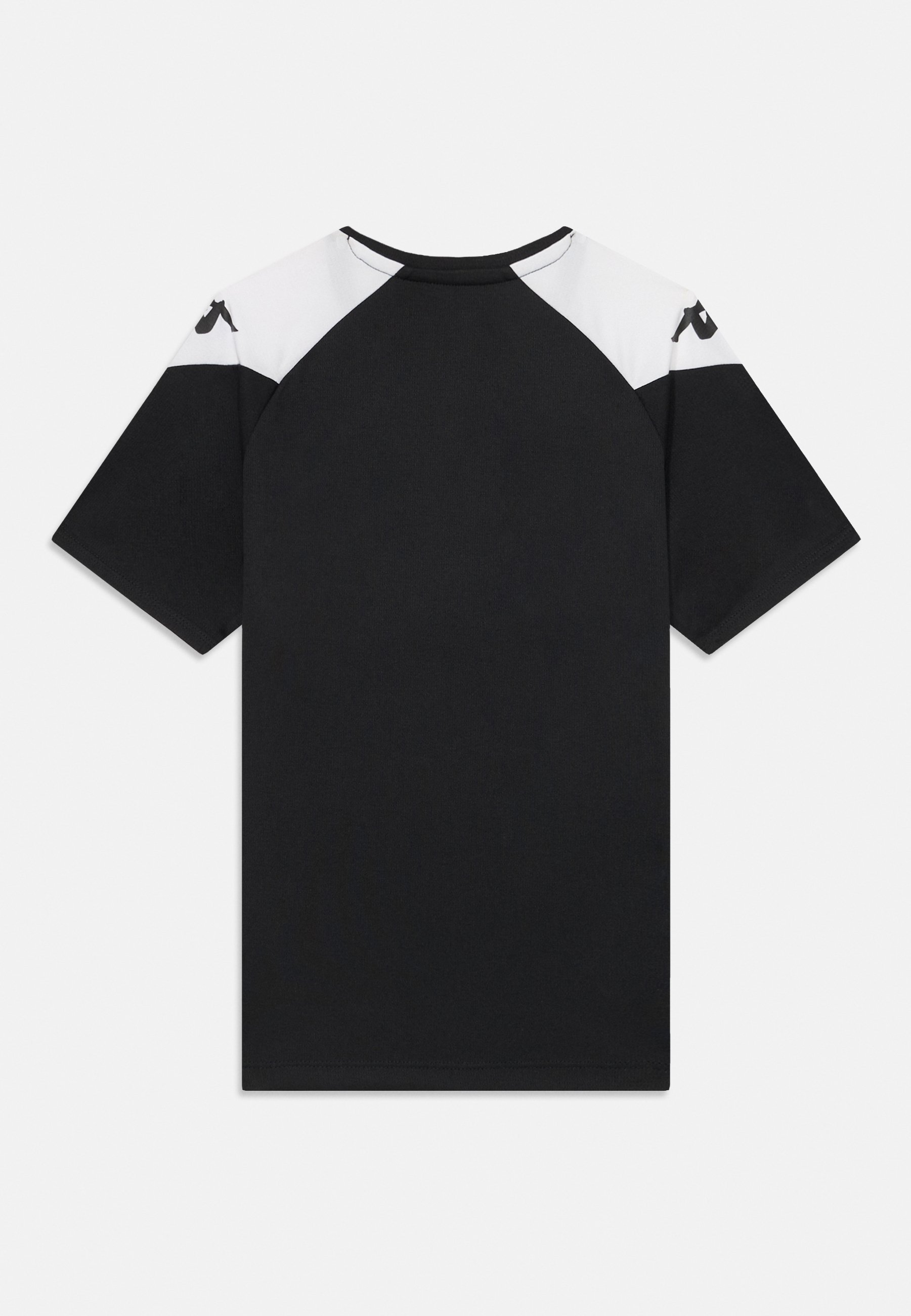 Kappa LORETO UNISEX - Sport T-shirt - zwart/wit