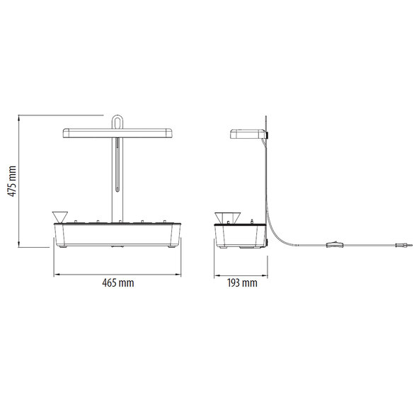 Λάμπα LED για φυτά, 1.350 lumen, 22 W