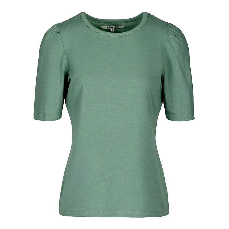 T-paita, koko S-XXL, vihreä, puhvihihainen
