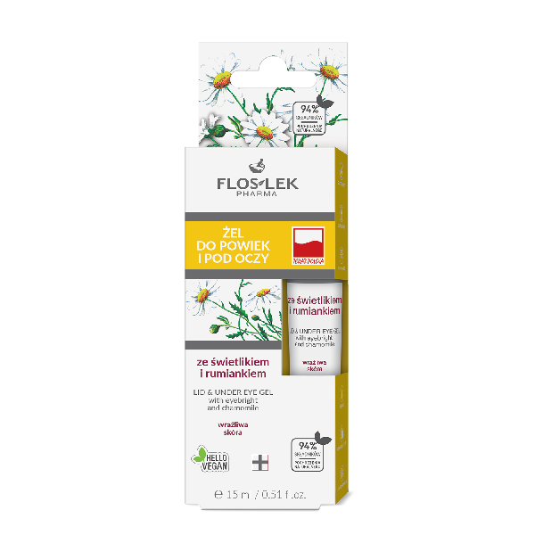 Floslek gels plakstiņiem un zem acīm 15 ml