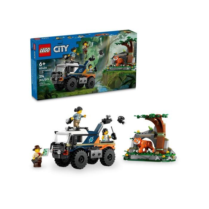 LEGO city 60426 Le camion tout-terrain de l’explorateur de la jungle Cadeaux Jouets Objets de collection 6+