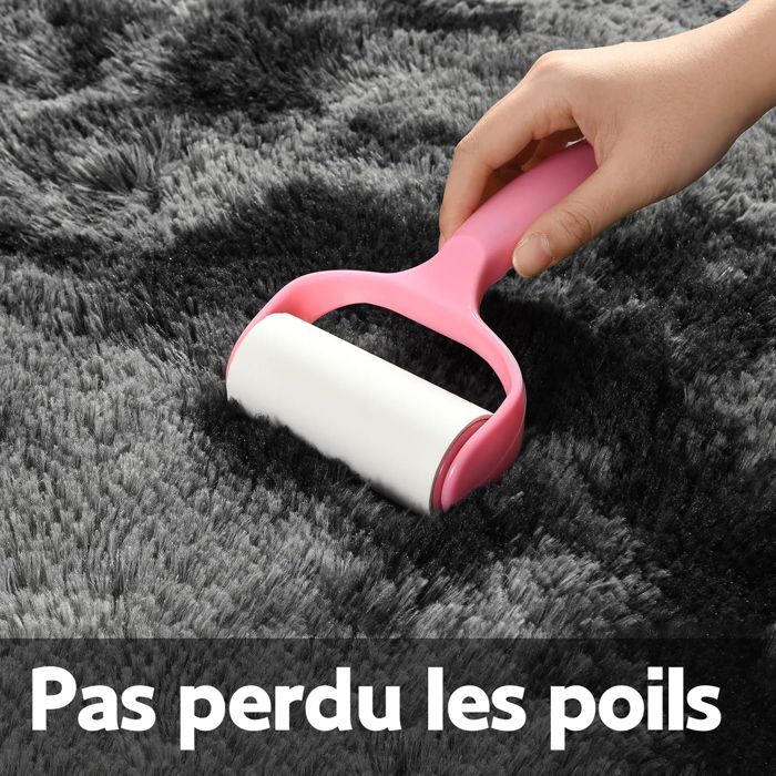 Tapis Salon , Frixovel Tapis Chambre 160x230CM , Dessous Antidérapant , Doux Moelleux , Gris Foncé