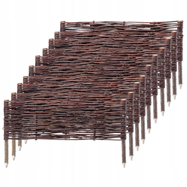 Palisada Wiklinowa Płotek 60x30cm Obrzeże 10szt
