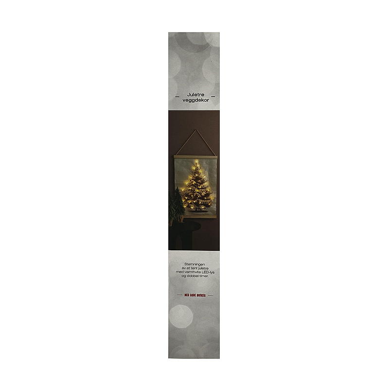 Hjem Vægdekoration 40x60 cm LED juletræ