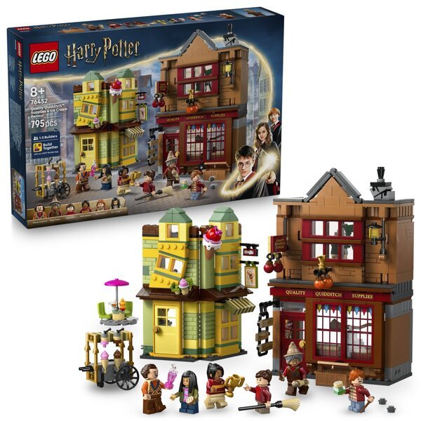 LEGO Harry Potter 76452 Obchod s kvalitnými metlobalovými hrami a zmrzlináreň