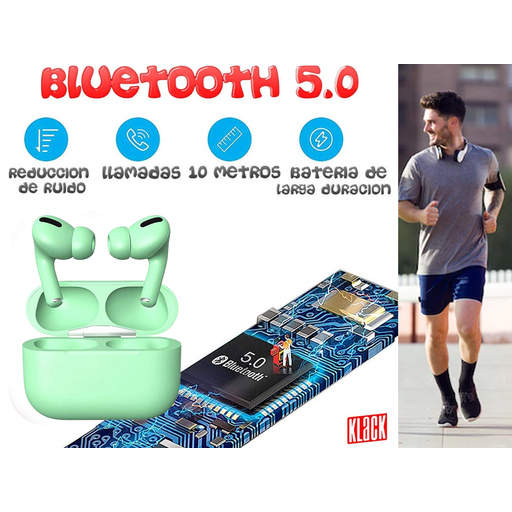 Căști Bluetooth fără fir Klack cu carcasă și capac de încărcare