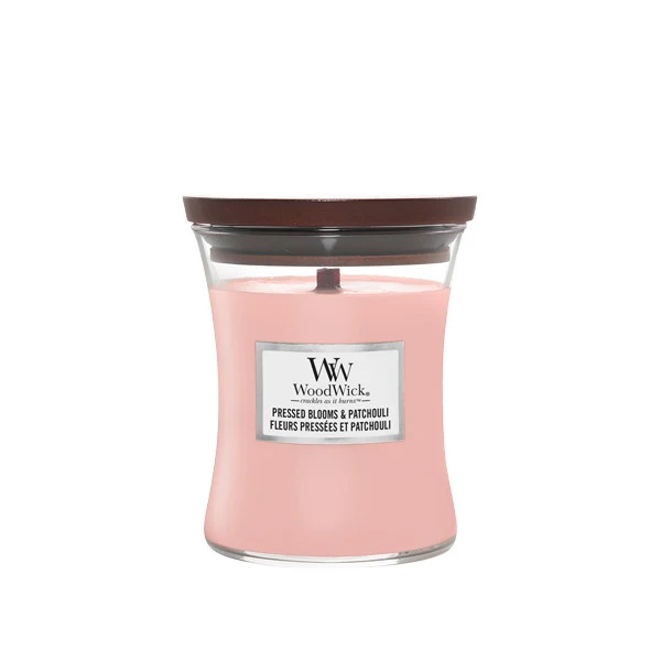 Hourglass Candles Pressed Blooms & Patchouli - Candela Profumata