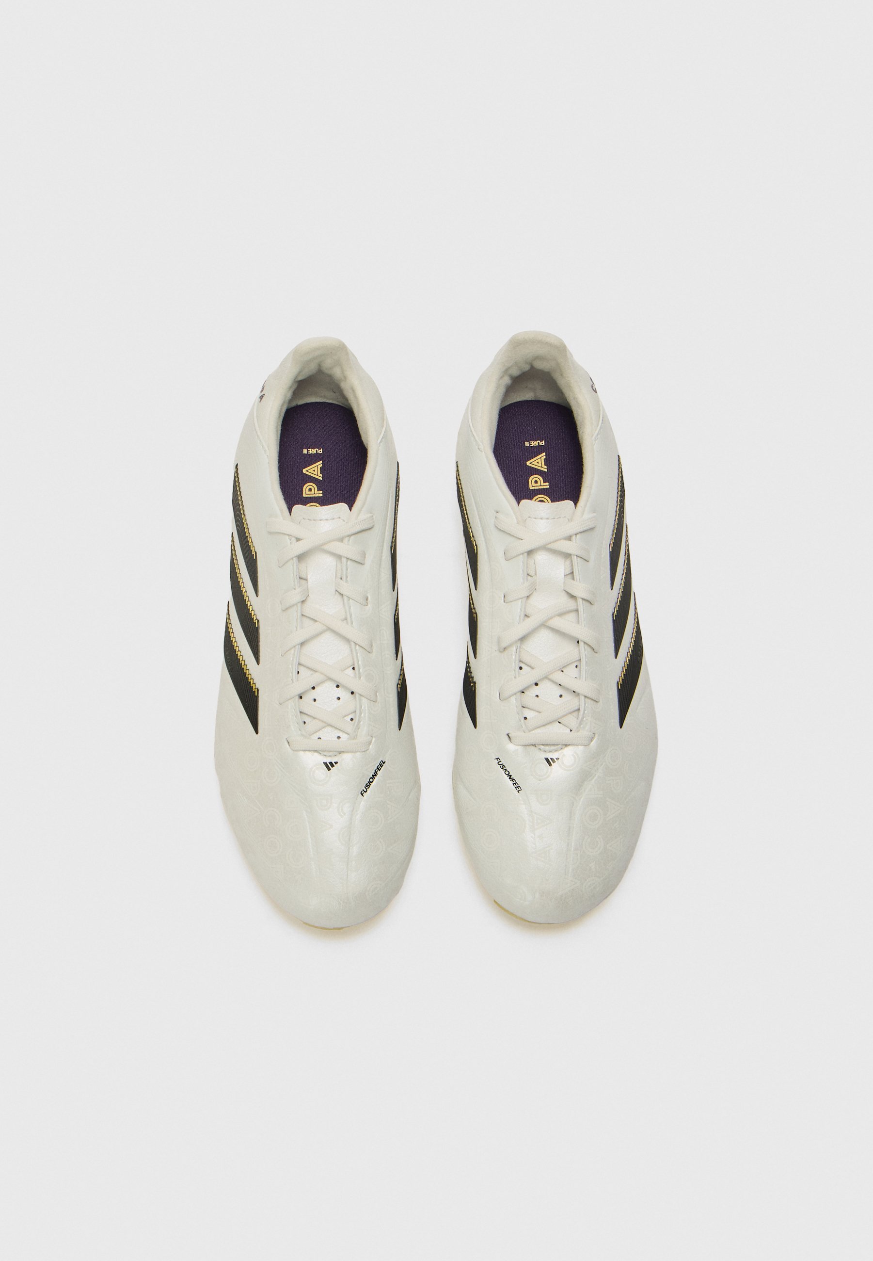 adidas Performance COPA PURE III LEAGUE UNISEX - Chaussures de football pour terrain ferme - noir/or