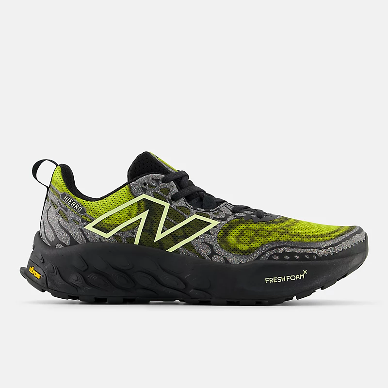 Fresh Foam X Hierro v8 Heren Foam - Zwart met Tea Tree en Limelight