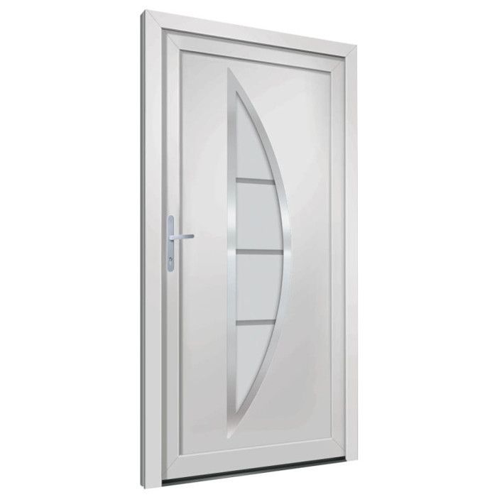 Puerta de entrada blanca vidaXL 88x200 cm PVC 3187861
