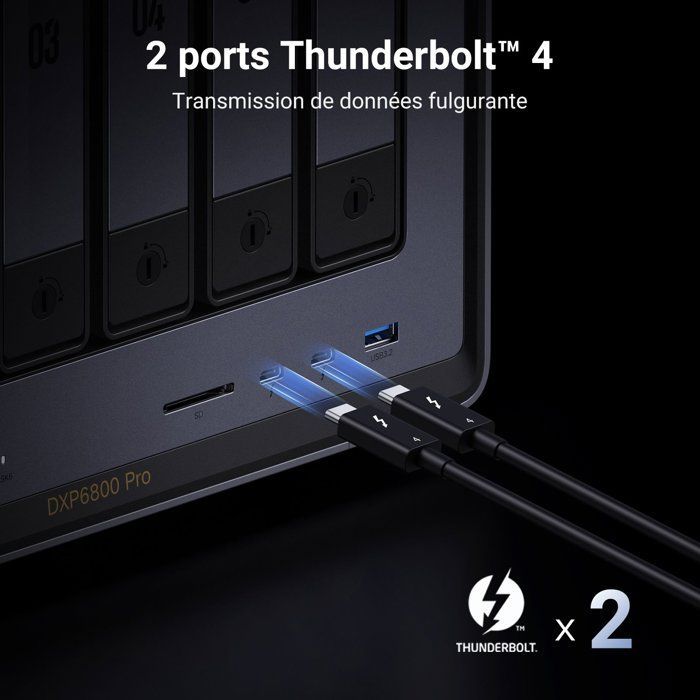 Servidor NAS - UGREEN - DXP6800 Pro - 6 baias - 8 GB