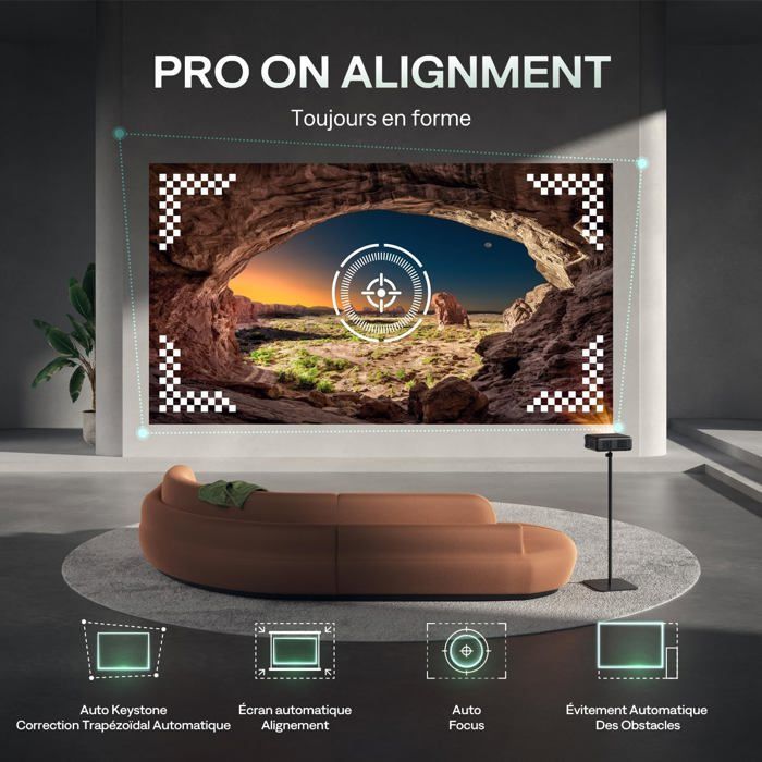 Projetor Eazze D1 Pro 4K - ZIG-ZAG TERRITORIES - Dolby Audio - 20W - Wi-Fi 5G - Compatível com PS5