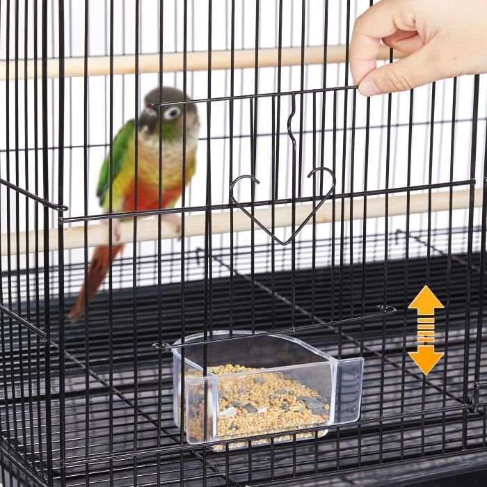 Jaula para pájaros Yaheetech, jaula de cría para periquitos, pinzones, cacatúas, loros, agapornis, canarios, loros, negro
