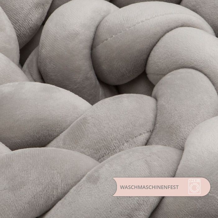 Coussin décoratif doudou enfant 220 cm - TOTSY BABY - Gris - La Chambre des enfants - Pour les enfants