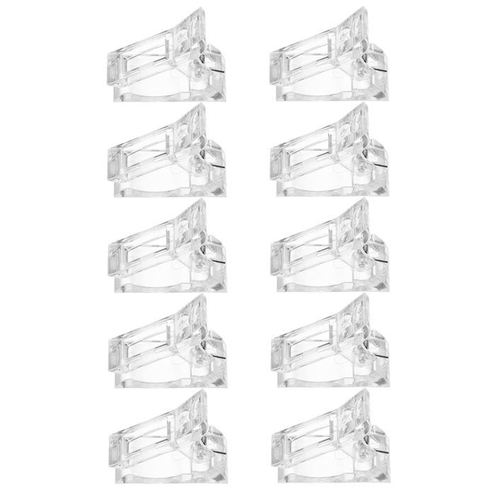 Set manucure-pedicure  - ATELIX -  Nail Art Clip 3,6 x 3,6 x 3 cm 10 pièces Pour fixer les extensions d'ongles Outil de création nai