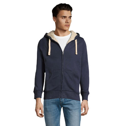 Sweat-shirt zippé style sherpa