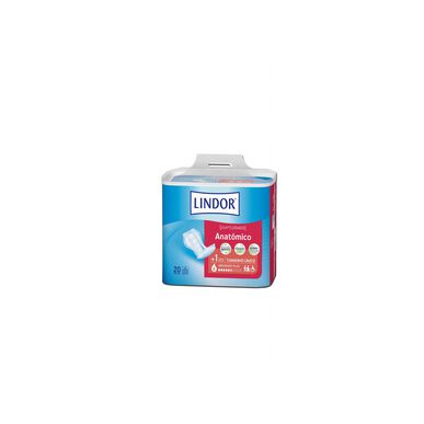 Lindor Pensos Higiénicos Anatómico Absorção Plus      20 un 20 un