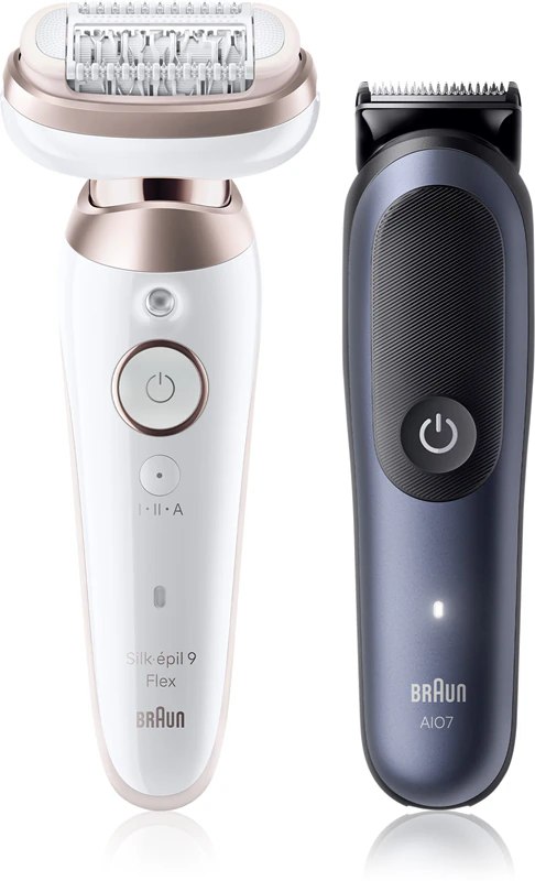 Braun Silk-épil & All-in-One Trimmer und Rasierer – praktische Verpackung