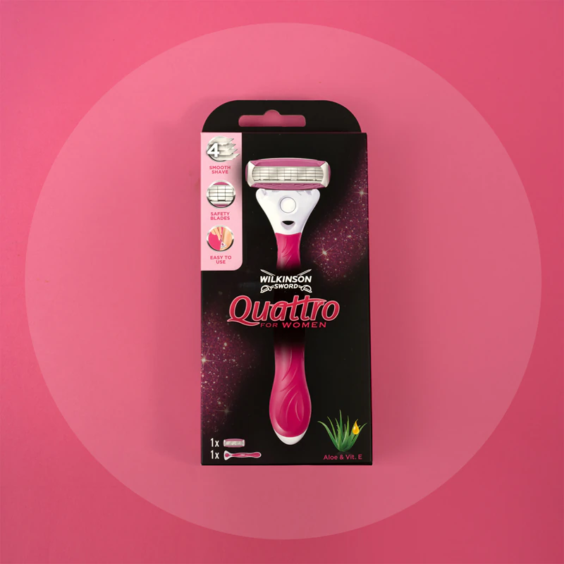 Cabeça de substituição Wilkinson Sword Quattro para mulheres com Aloe Vera e Vitamina E