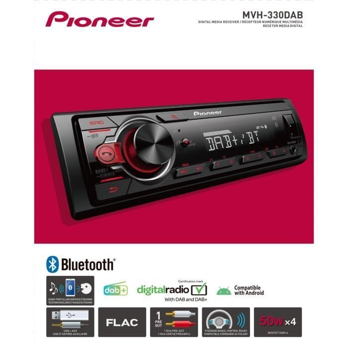 Autorradio - PIONEER - 1DIN - Bluetooth - DAB - USB