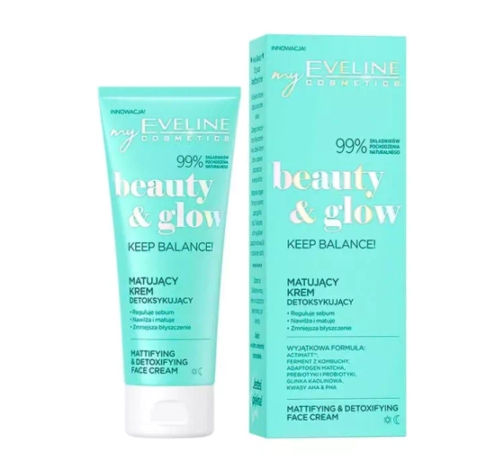 Eveline Cosmetics Beauty&Glow Keep Balance matująco-detoksykujący krem do twarzy 75 ml