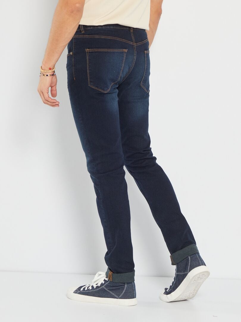 Calça jeans ecológica Slim Fit tamanho L34 - Azul Índigo
