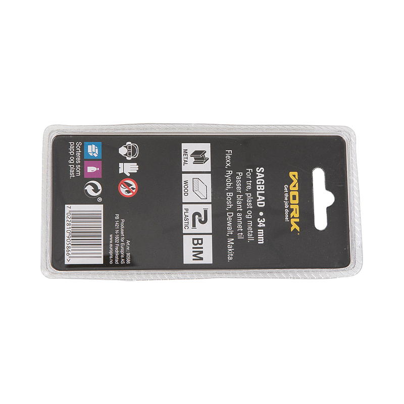 Arbetssågblad 34 mm multiverktyg, bimetall, Arbetssågblad