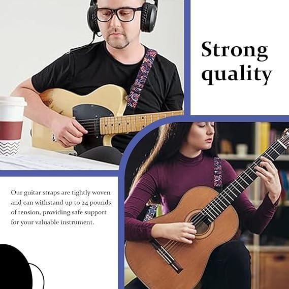 Ukulele Strap & Hawaiian Style Shoulder Strap Suitable for Soprano, Concert, Tenor, Baritone String Instruments for Guitar and Bass