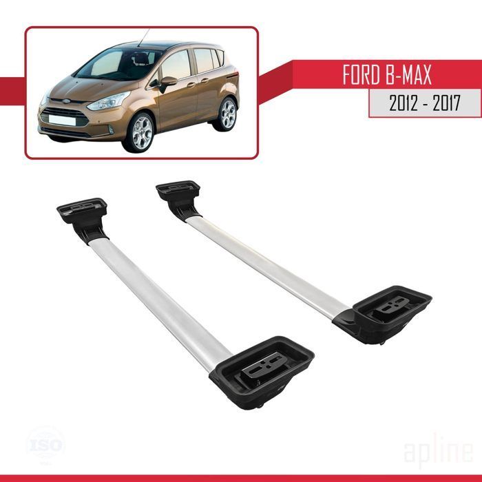Barras de techo - ACE-3 - Compatible con Ford B-Max 2012-2017 - Aluminio - 2 barras - Carga útil < 300 kg