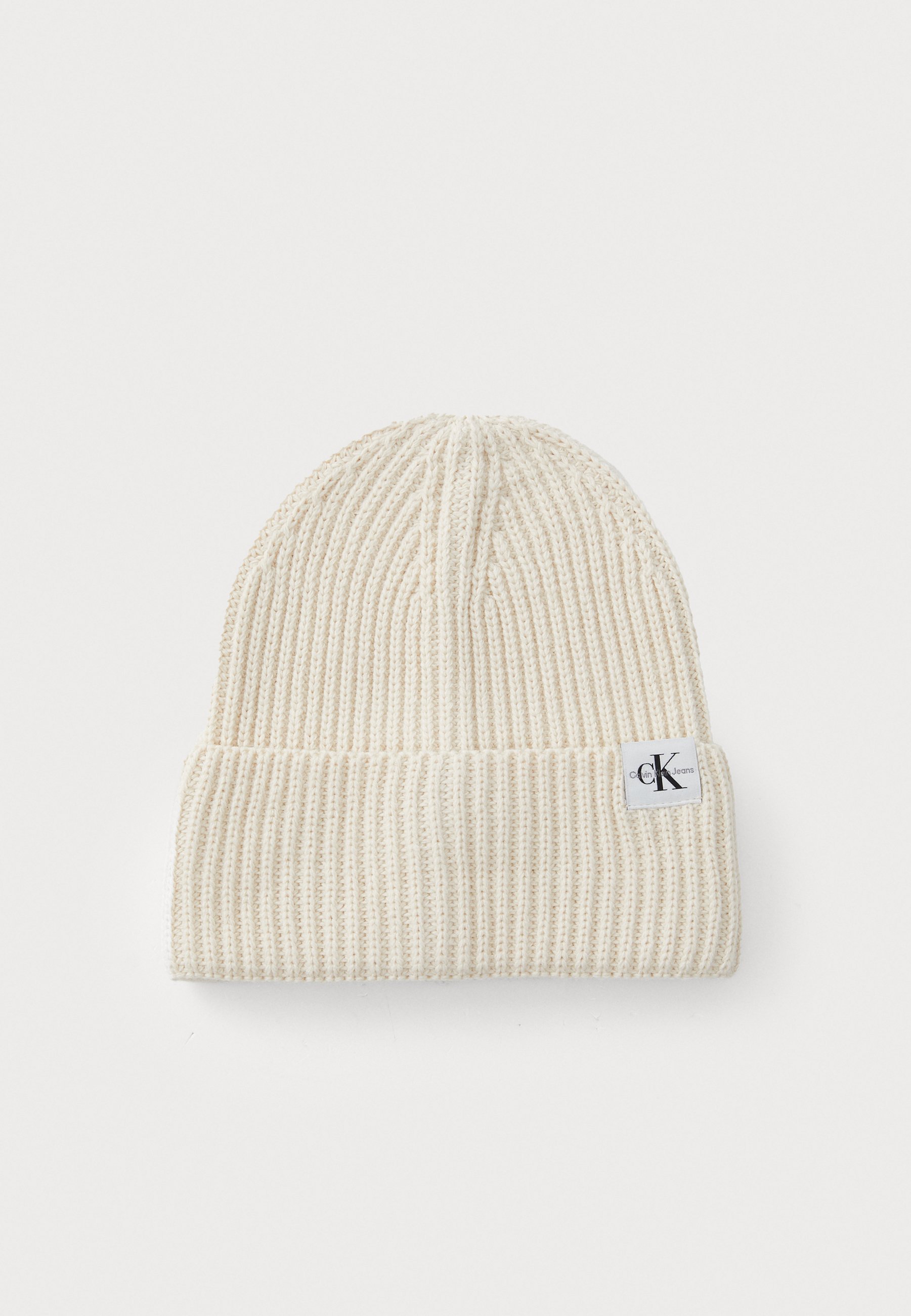 Calvin Klein Jeans MONOGRAM BEANIE UNISEX - Beanie - whitecap grijs