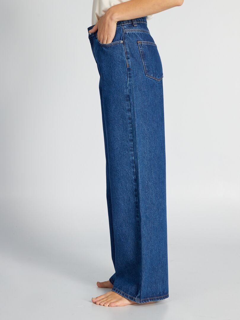 Pantalones vaqueros de pierna ancha - 30L - AZUL