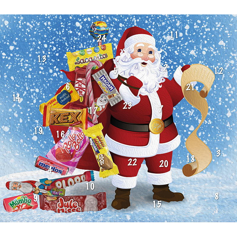 Calendario dell'Avvento con dolciumi 334 g