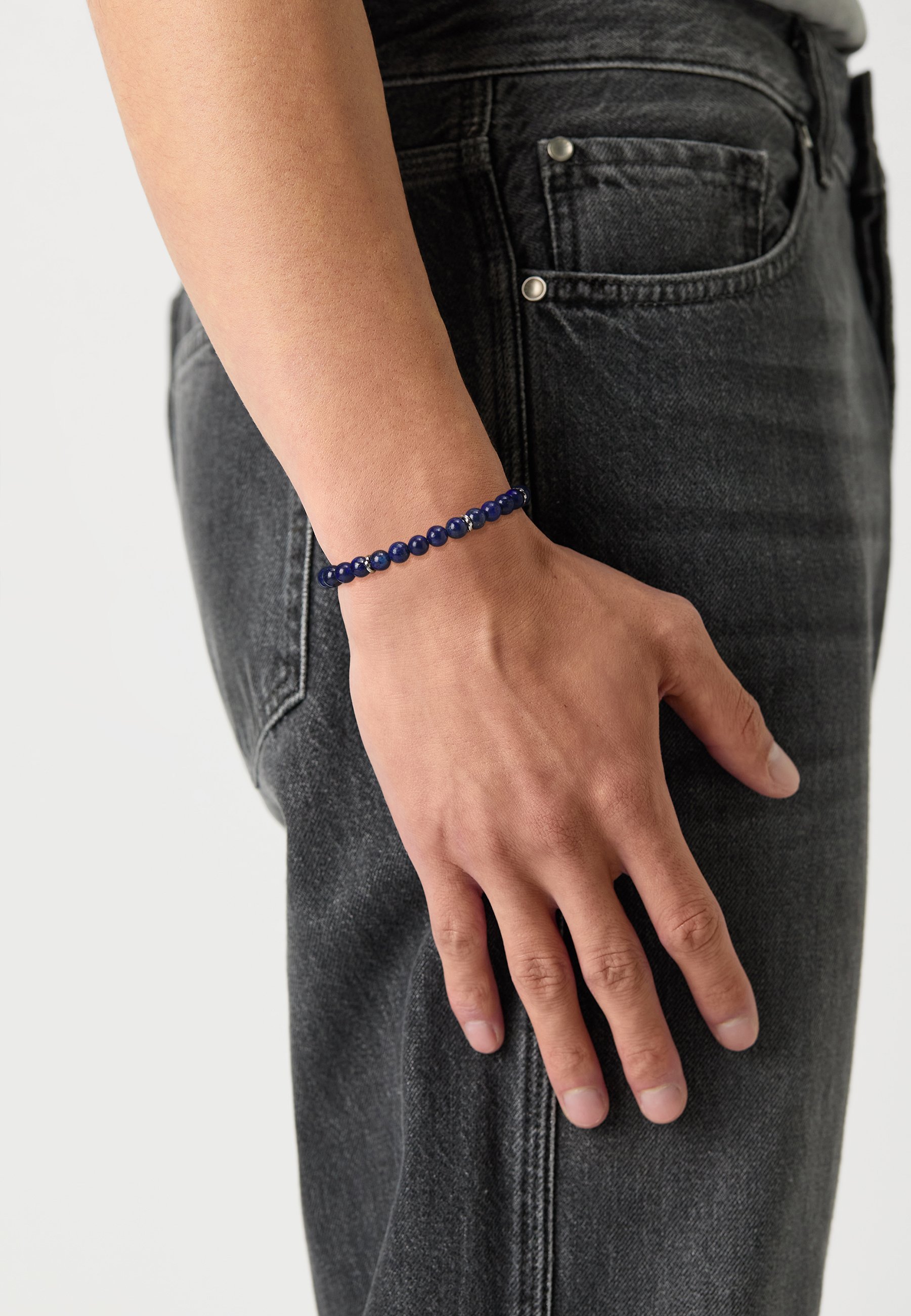 LIU JO ARMBAND - Armband - zilverkleurig/blauw