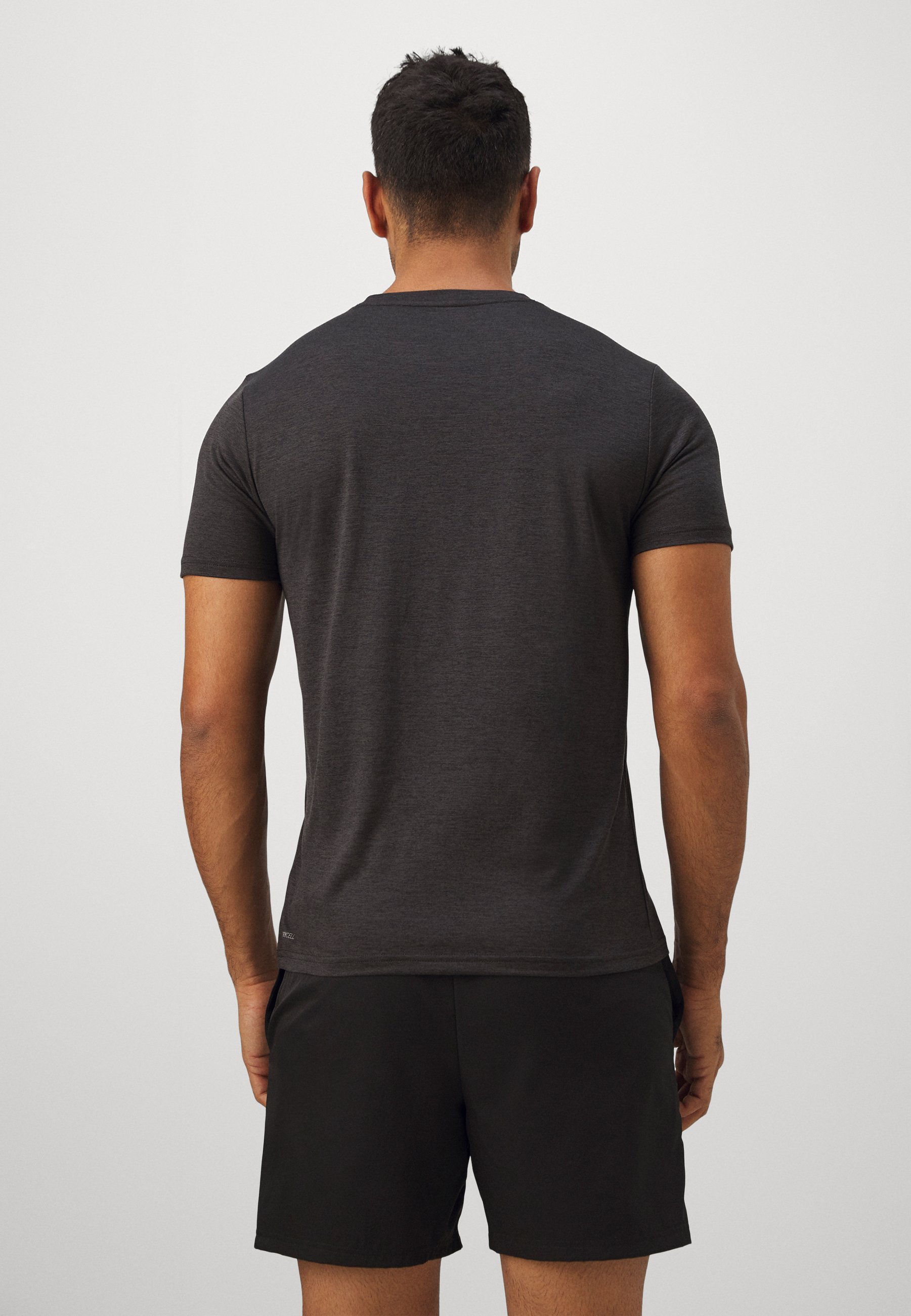 Puma ESSENTIAL CAT TEE - T-shirt sportiva - nero mélange