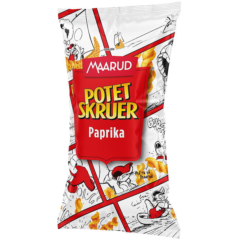 Maarud Kartoffelskruer 90 g paprika