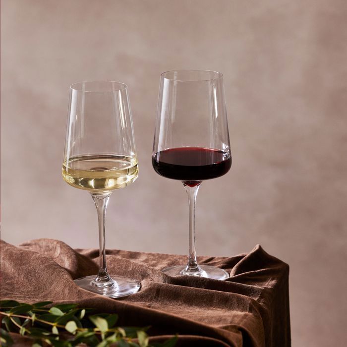 Verres Krosno pour vin blanc et mousseux | Lot de 6 | 400 ML